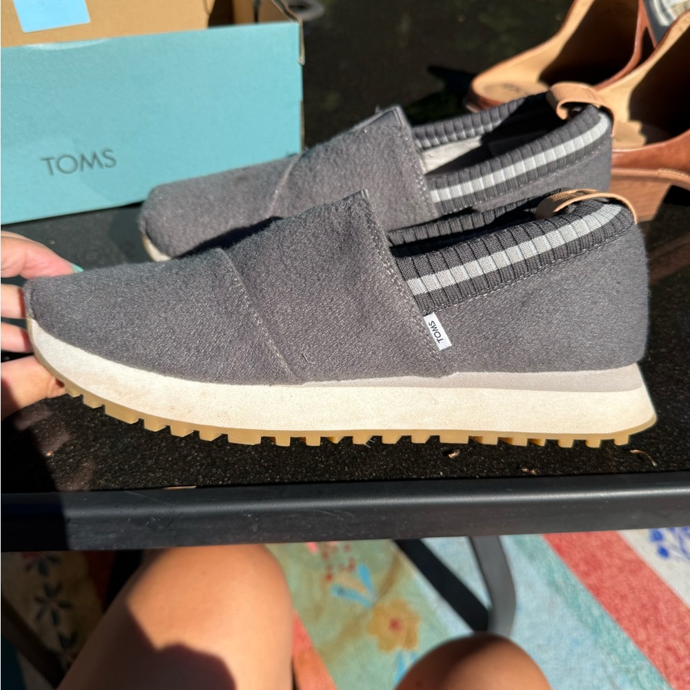 Toms Alpargate Resident 2.0 Charcoal Slip-On Wool sneakers